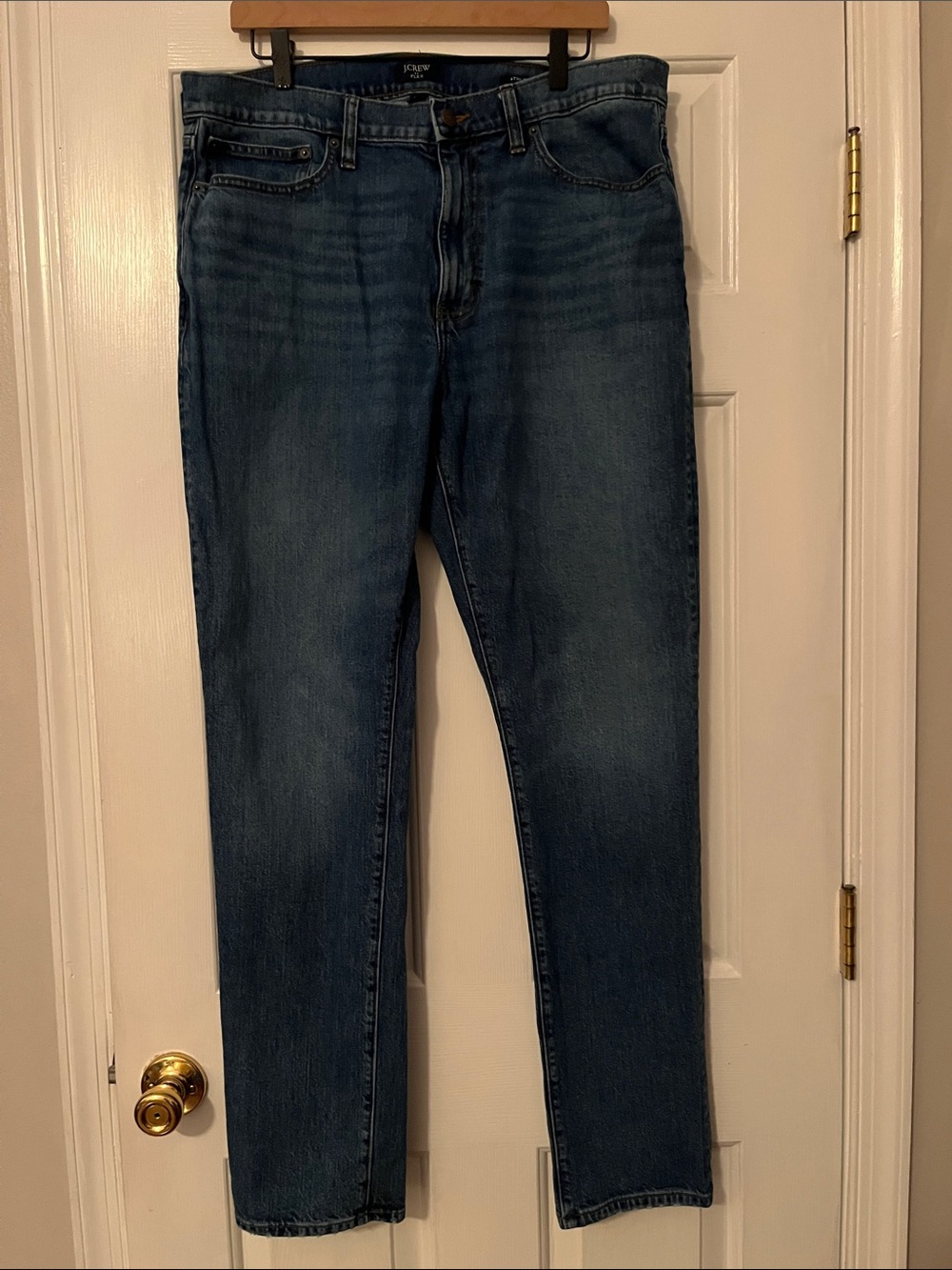 J. Crew Factory Men's Athletic Slim Flex  Blue Jeans Size 36W 34L